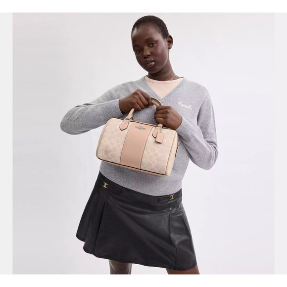 Rowan Satchel Bag In Signature Canvas CW376 - Picture 3 of 5